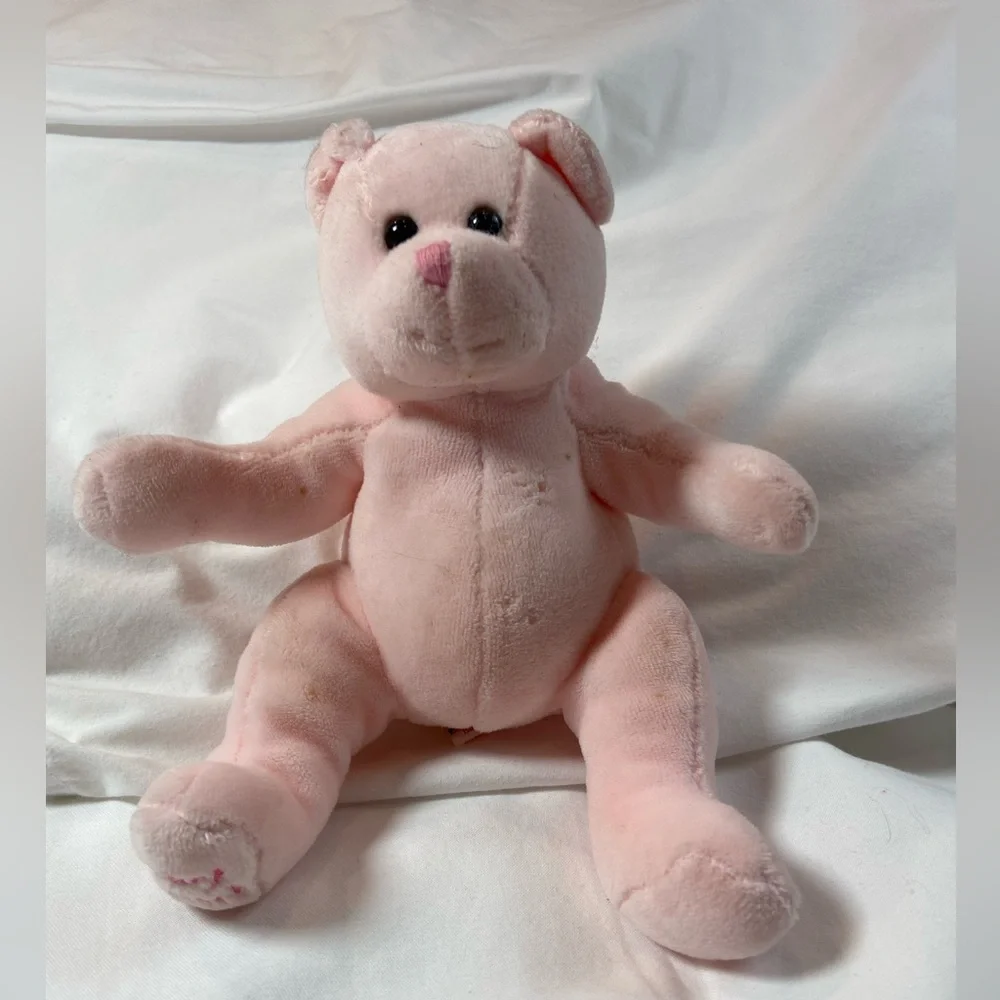 Pink Baby Girl Small Teddy Bear‎ Plush Stuffed Animal, TY